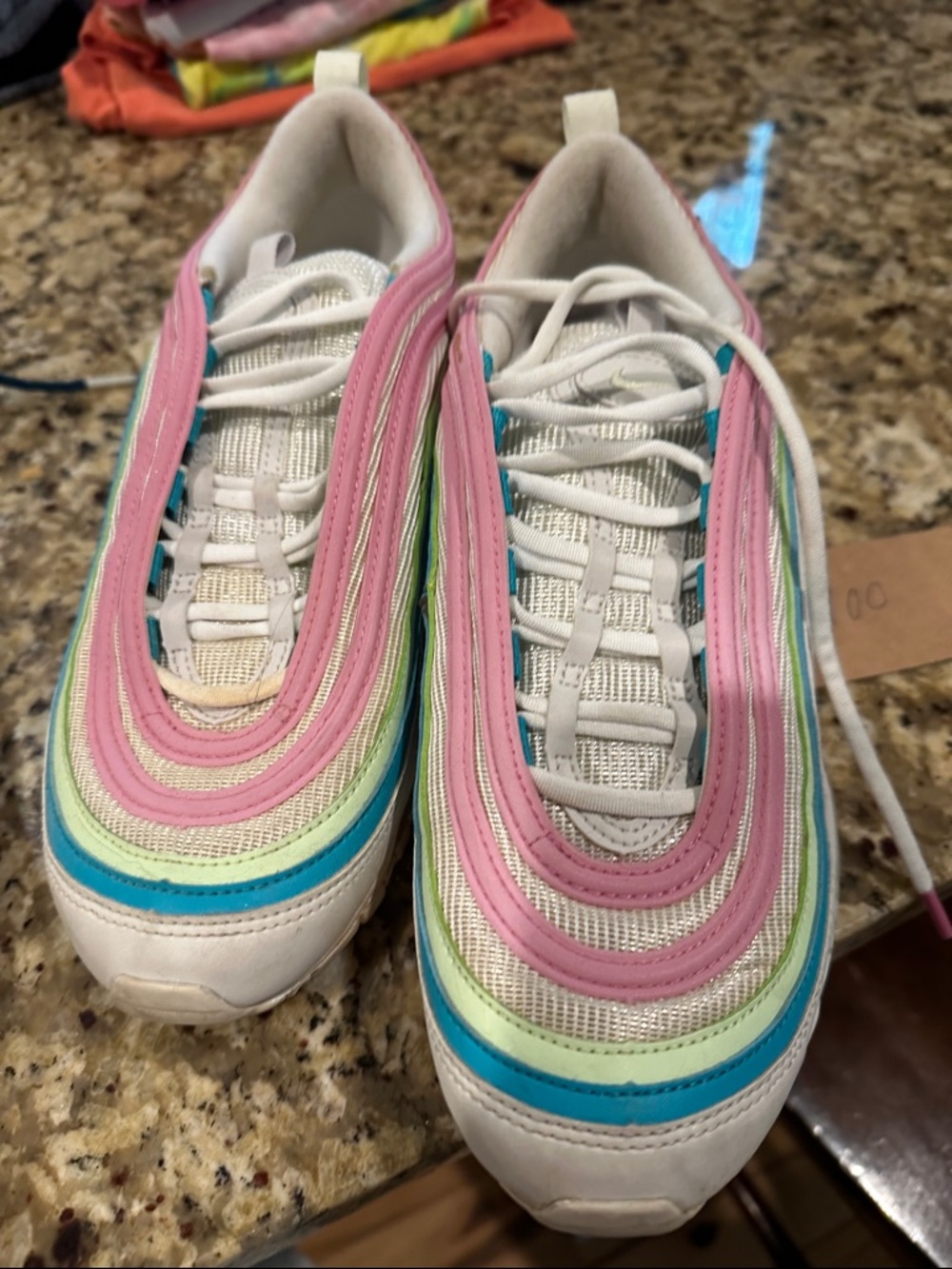 Nike Women's Multi-Color Athletic Sneakers - Pink, Teal, Lime, White